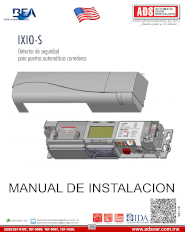 Manual de Instalacion BEA IXIO-S, ADS Puertas y Portones Automaticos S.A. de C.V.